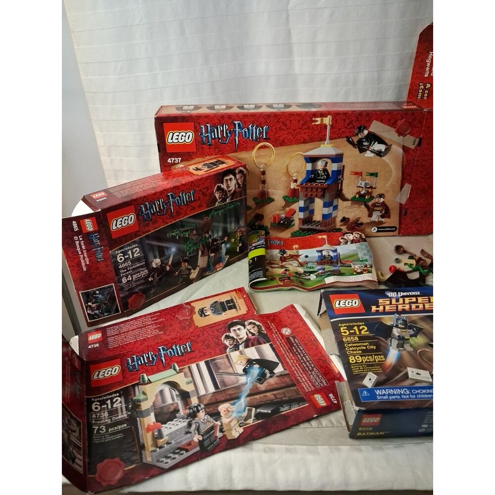 Assorted Harry POTTER Lego Boxes And Pieces, Bat Man